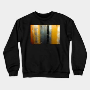 Frozen canal water reflecting the image of colourful buildings Crewneck Sweatshirt